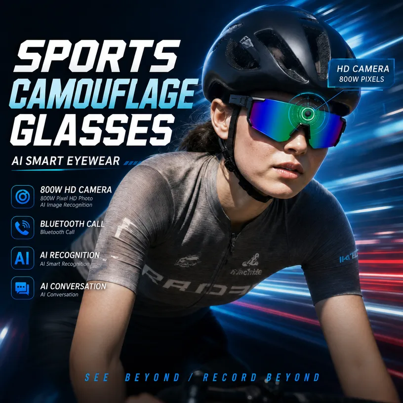 Sports Equipment In Spanish - Новые умные спортивные очки с AI-камерой,