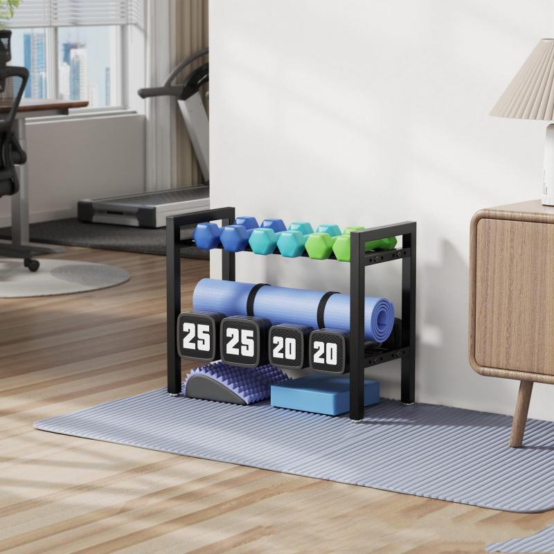 Sports Equipment Rack - Регулируемая металлическая стойка для гантелей, стеллаж