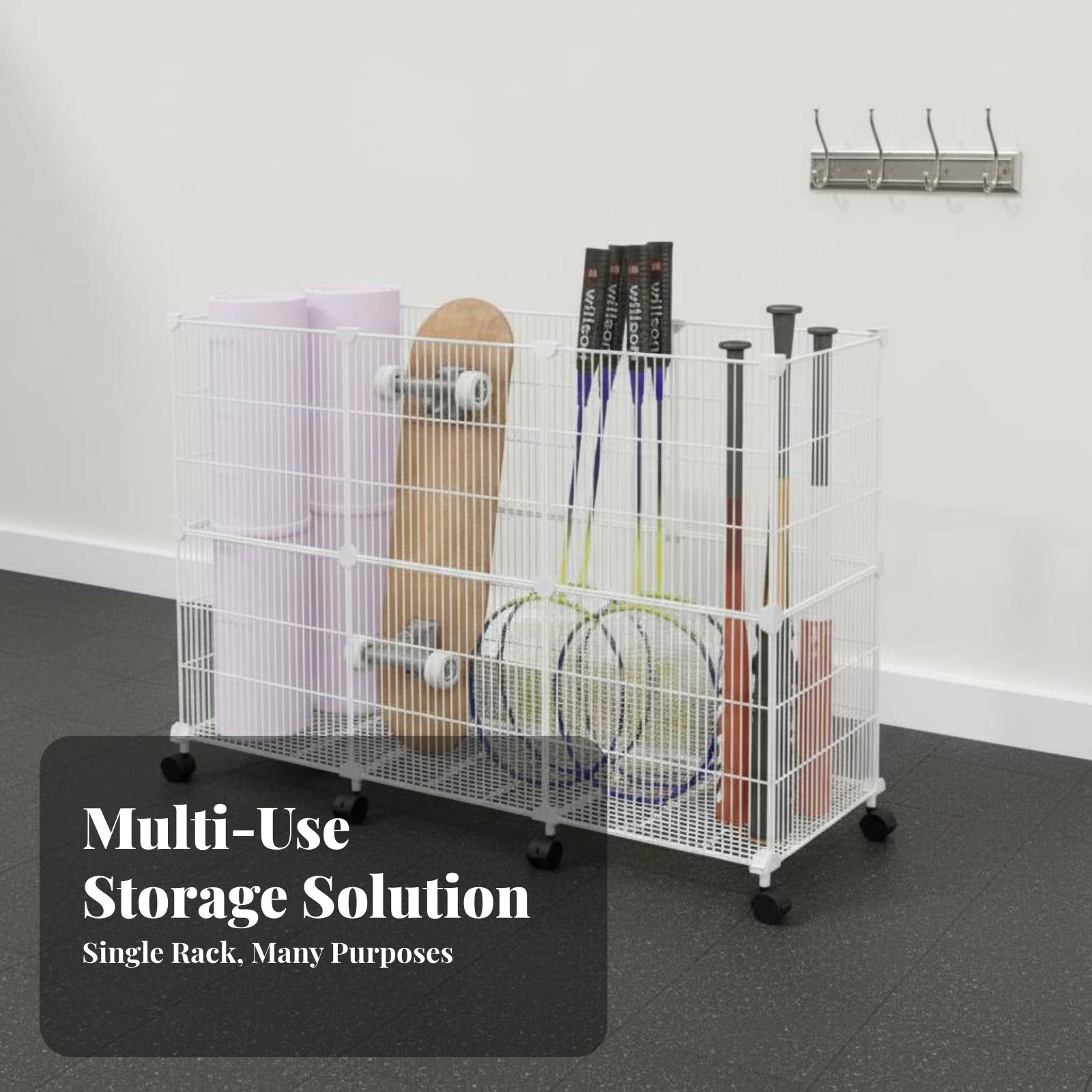 Sports Equipment Rack - Тележка для хранения спортивного инвентаря: Прочная,