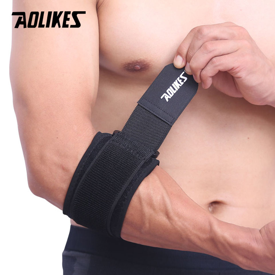 Tennis Elbow Brace - AOLIKES, 1 шт., регулируемые теннисные накладки